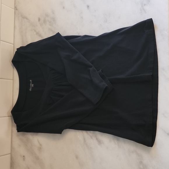 Ann Taylor black 3/4 sleeve blouse - Picture 2 of 5